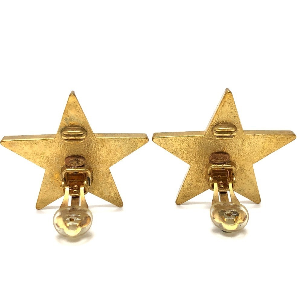 CHANEL Vintage Black Logo Earrings - Picture 2 of 10